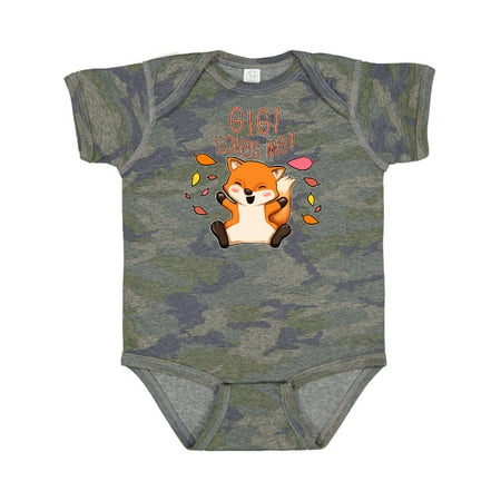 Inktastic Gigi Loves Me!- Cute Baby Fox Gift Baby Boy or Baby Girl Bodysuit