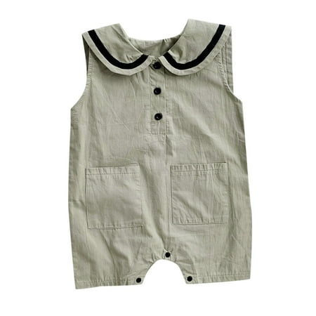 fvwitlyh Inc Romper Baby Boys Girls Sleeveless Lapel Romper Bodysuit 3 Month Baby Boy Winter Clothes
fvwitlyh Inc Romper Baby Boys Girls Sleeveless Lapel Romper Bodysuit 3 Month Baby Boy Winter Clothes