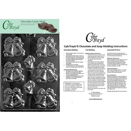 Large Bells Chocolate Candy Mold with Exclusive Cybrtrayd Copyrighted Molding Instructions
Large Bells Chocolate Candy Mold with Exclusive Cybrtrayd Copyrighted Molding Instructions