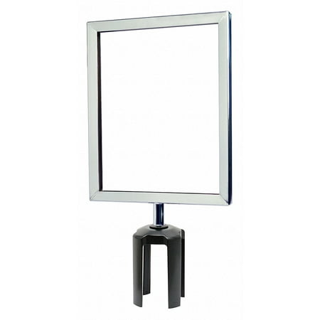 Tensabarrier Sign Frame 11 x 8-1/2 In Polished Chrome FRAME-HDSC-1P-8511HD-V