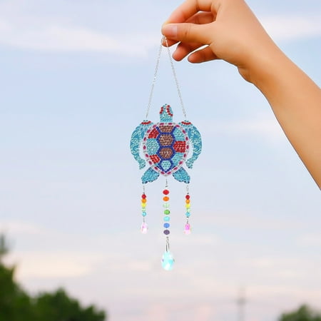 Diamond Painting Point Drill Wind Chime Pendant Handmade DIY Pendant Crystal Door Decoration Wind Chimes hanitom
Diamond Painting Point Drill Wind Chime Pendant Handmade DIY Pendant Crystal Door Decoration Wind Chimes hanitom