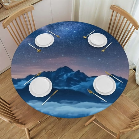 Sheronv Stars Clouds Mountain Round Tablecloth 100% Polyester Stain-Resistant Washable for Indoor Outdoor Home Kitchen Decorations Wedding Party 46 -50
Sheronv Stars Clouds Mountain Round Tablecloth 100% Polyester Stain-Resistant Washable for Indoor Outdoor Home Kitchen Decorations Wedding Party 46 -50