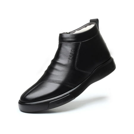 Eloshman Men Comfortable Non Slip Leather Boot Formal Casual Side Zip Dress Boots Fashion Snow Shoes Black 8
Eloshman Men Comfortable Non Slip Leather Boot Formal Casual Side Zip Dress Boots Fashion Snow Shoes Black 8