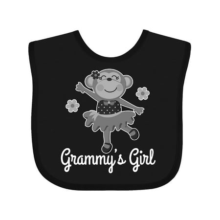 Inktastic Grammy Girl Ballerina Monkey Gift Baby Girl Bib
