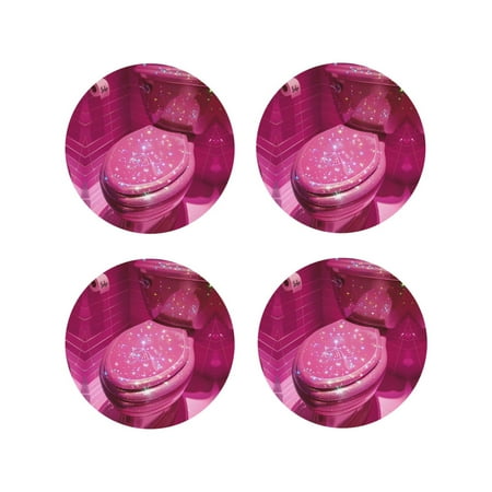 Leather Coasters with Heat-resistant for Drinks Sparkling Pink Toilet -标题2 Round Shape
Leather Coasters with Heat-resistant for Drinks Sparkling Pink Toilet -标题2 Round Shape