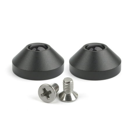 2Pcs Non-Slip Anodized Mini Solid Aluminum Feet Insulation Pad CNC Machined