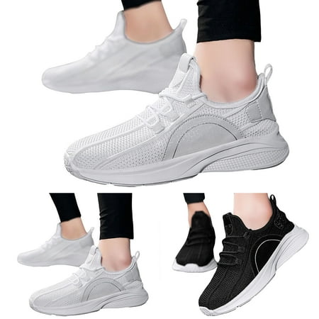 Vedolay Sneakers for Men 2023 Shoes for Men Slip Comfy Casual Flat Sneakers White 8