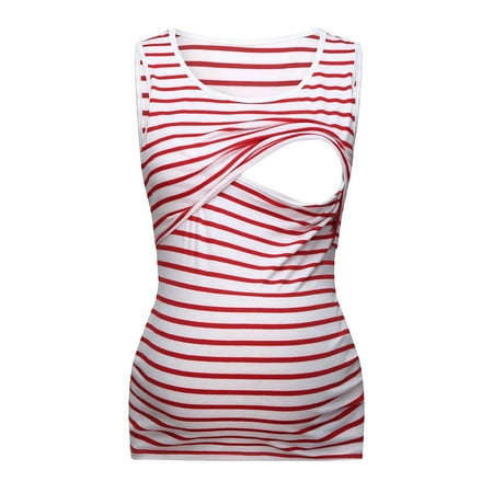 Tangnade Women Mom Pregnant Nursing Baby Maternity Vest Stripe Tops Blouse Clothes Maternity Tops
Tangnade Women Mom Pregnant Nursing Baby Maternity Vest Stripe Tops Blouse Clothes Maternity Tops