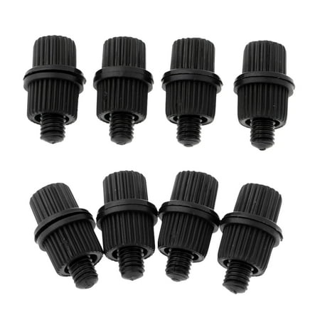 8 Pieces Motorcycles ATV Black Nylon Fastening Bolts Screws