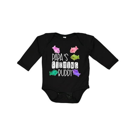 Inktastic Papa s Fishing Buddy with Colorful Fish Boys or Girls Long Sleeve Baby Bodysuit
Inktastic Papa s Fishing Buddy with Colorful Fish Boys or Girls Long Sleeve Baby Bodysuit