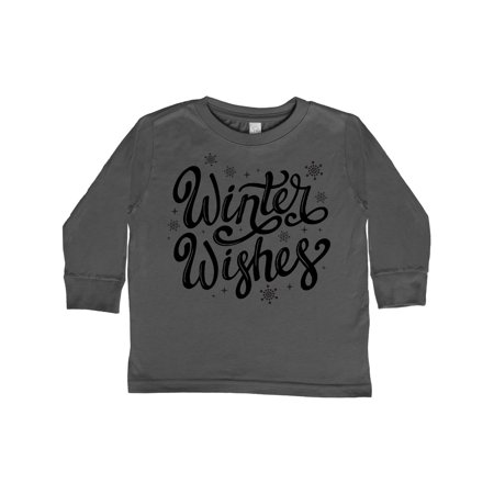 Inktastic Winter Wishes Hand Lettering in Black with Snowflakes Gift Toddler Boy or Toddler Girl Long Sleeve T-Shirt
Inktastic Winter Wishes Hand Lettering in Black with Snowflakes Gift Toddler Boy or Toddler Girl Long Sleeve T-Shirt