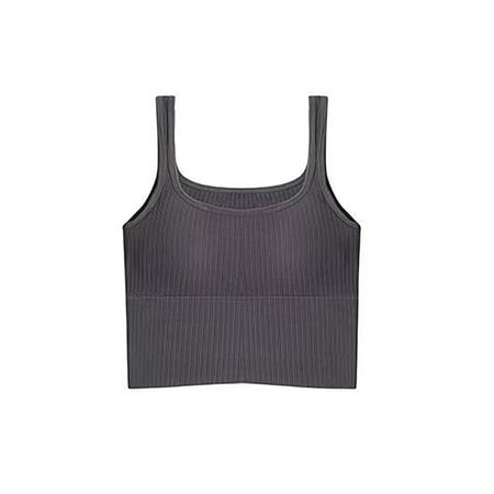 Women s Beauty Back Tube Top Skin Friendly Wrap Chest No Steel Ring Bottoming Bra for Indoor Outdoor Daily Wear Gray