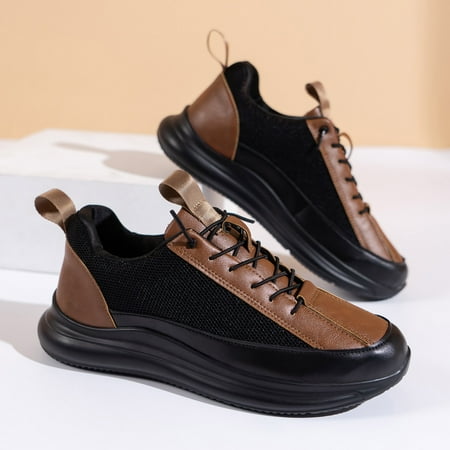 NEGJ Mens Shoes Plus Size Leather Mesh Breathable Outdoor Sneakers Lace Up Non Slip Casua Running Shoes
NEGJ Mens Shoes Plus Size Leather Mesh Breathable Outdoor Sneakers Lace Up Non Slip Casua Running Shoes