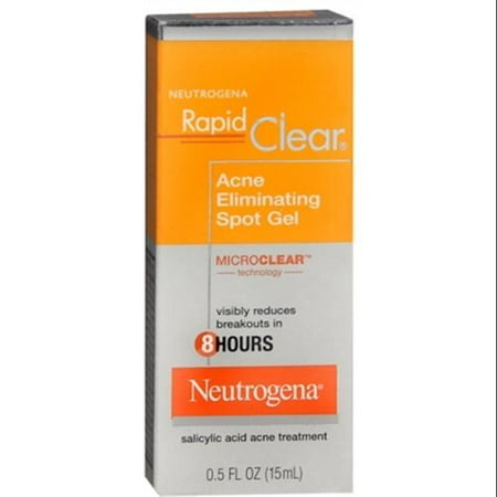 Neutrogena Rapid Clear Acne Eliminating Spot Gel 0.50 oz (Pack of 2)