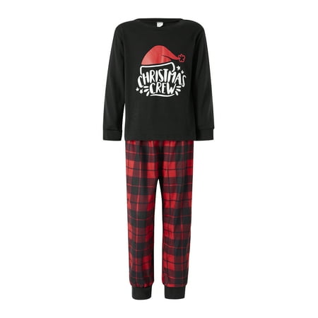 Polinkety Christmas Family Matching Pajamas Letter Hat Printed Long-sleeved Round Neck Tops + Plaid Pants Baby Romper
Polinkety Christmas Family Matching Pajamas Letter Hat Printed Long-sleeved Round Neck Tops + Plaid Pants Baby Romper