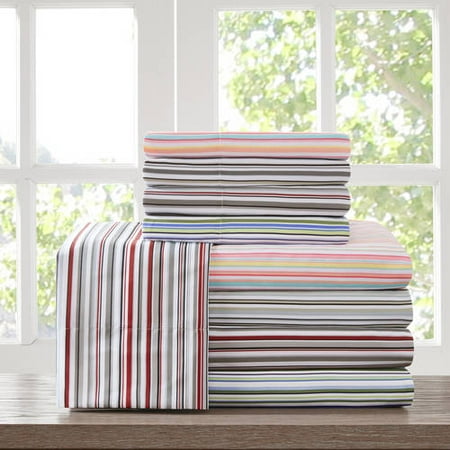 Home Essence Apartment Multi Stripe Microfiber Sheet Set