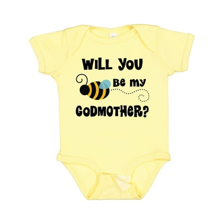 Inktastic Will You Be My Godmother Proposal Gift Baby Boy or Baby Girl Bodysuit