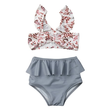 Calsunbaby Toddler Baby Girls 2pcs Swimsuit Bowknot Sleeveless Bikini Tops Ruffles Bottoms Swimwear Set White Floral 2-3 Years
Calsunbaby Toddler Baby Girls 2pcs Swimsuit Bowknot Sleeveless Bikini Tops Ruffles Bottoms Swimwear Set White Floral 2-3 Years
