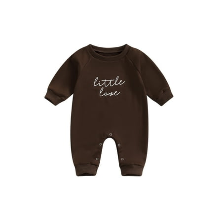 Infant Baby Boys Girls Jumpsuit Long Sleeve Crew Neck Letters Print Fall Romper Clothes
Infant Baby Boys Girls Jumpsuit Long Sleeve Crew Neck Letters Print Fall Romper Clothes