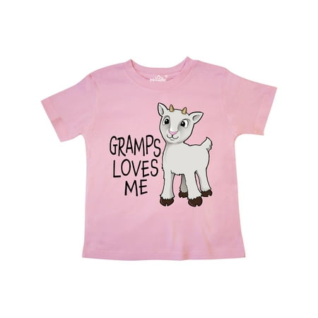Inktastic Gramps Loves Me- cute goat Gift Toddler Boy or Toddler Girl T-Shirt