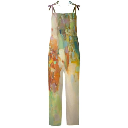 OGLCCG Womens Summer Jumpsuits Adjustable Strap Baggy Wide Leg Beach Romper Casual Loose Floral Print Bohemian Bib Overalls for Women 
OGLCCG Womens Summer Jumpsuits Adjustable Strap Baggy Wide Leg Beach Romper Casual Loose Floral Print Bohemian Bib Overalls for Women