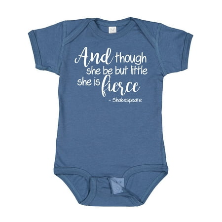 Inktastic Though She Be but Little She is Fierce Quote Shakespeare Gift Baby Girl Bodysuit
Inktastic Though She Be but Little She is Fierce Quote Shakespeare Gift Baby Girl Bodysuit