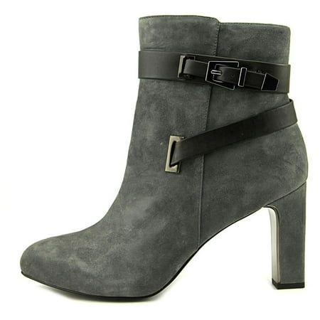 Alfani Womens Indraa Suede Closed Toe Ankle Fashion Boots Steel Size 6.5