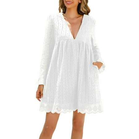 Qufokar Fall And Winter Maternity Clothes Summer Dresses Plus Size Casual Women S Solid Lace Jacquard Long Sleeve Cutout Pocket V Neck Dress Lined Shorts
Qufokar Fall And Winter Maternity Clothes Summer Dresses Plus Size Casual Women S Solid Lace Jacquard Long Sleeve Cutout Pocket V Neck Dress Lined Shorts