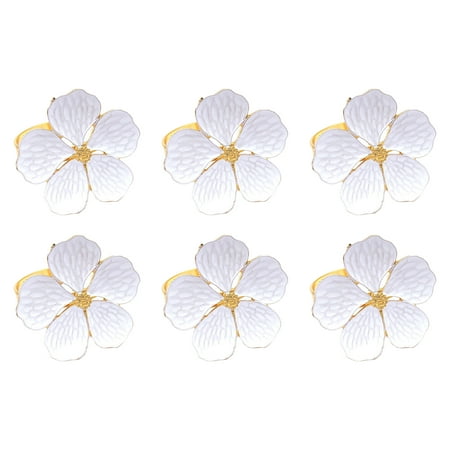 Reheyre Flower Pattern Napkin Ring Set (6Pcs) Eye-catching Metal Minimalist Design Serviette Buckle for Table Decor
Reheyre Flower Pattern Napkin Ring Set (6Pcs) Eye-catching Metal Minimalist Design Serviette Buckle for Table Decor