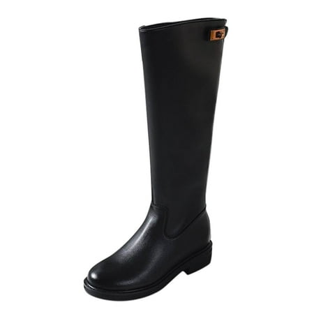 Ankle Boots for Women Toe Back Fashion Round Color Zipper Elastic Boots Heel Thick Women s Solid women s boots PU Dress Sandals for Women Black
Ankle Boots for Women Toe Back Fashion Round Color Zipper Elastic Boots Heel Thick Women s Solid women s boots PU Dress Sandals for Women Black
