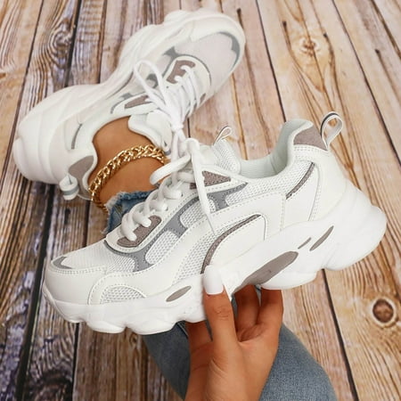 PEASKJP Sneaker for Women Mesh Breathable Lightweight Casual Walking Shoes Sneakers White 6.5
PEASKJP Sneaker for Women Mesh Breathable Lightweight Casual Walking Shoes Sneakers White 6.5