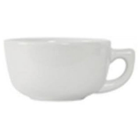 Vitrified China Cappuccino Cup Porcelain White - 14 oz - 2 Dozen