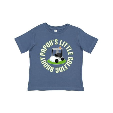 Inktastic Papou Little Golfing Buddy Gift Toddler Boy Girl T-Shirt