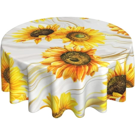 WISH TREE Fall Sunflower Tablecloth Blue Wood Grain Yellow Floral Table Cloth Round Tablecloth Rustic Farmhouse Kitchen Decor Tablecloth Waterproof Washable Polyester Fabric Holiday Party Table Cover
WISH TREE Fall Sunflower Tablecloth Blue Wood Grain Yellow Floral Table Cloth Round Tablecloth Rustic Farmhouse Kitchen Decor Tablecloth Waterproof Washable Polyester Fabric Holiday Party Table Cover