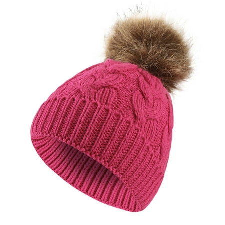 YWDJ NEW Girls Boys Kids Winter Beanie Gradient Knit Hat Warm Knit Thick Ski Cap With Fluff Ball For 1-6Years Old Hot Pink
YWDJ NEW Girls Boys Kids Winter Beanie Gradient Knit Hat Warm Knit Thick Ski Cap With Fluff Ball For 1-6Years Old Hot Pink