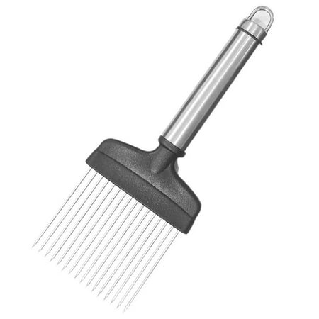 Tmosphere Onion Needle Slicer Stainless Steel Vegetable Fruit Potato Slicing Tool Holder Chopper with Non-Slide Handle Kitchen Gadgets Bar
Tmosphere Onion Needle Slicer Stainless Steel Vegetable Fruit Potato Slicing Tool Holder Chopper with Non-Slide Handle Kitchen Gadgets Bar