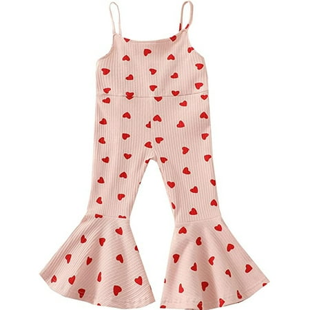 EYIIYE Baby Girls Valentines Day s Jumpsuits Love Heart Printed Strap Sleeveless Elastic Flare Long Pants 1-5 Years
EYIIYE Baby Girls Valentines Day s Jumpsuits Love Heart Printed Strap Sleeveless Elastic Flare Long Pants 1-5 Years