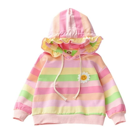 LOVEBAY Baby Sweatshirt Hooded Baby Girl Baby Sweatshirts Jackets Hooded Rainbow Hoodie Pullover Sweatshirt Long Sleeve Outfit
LOVEBAY Baby Sweatshirt Hooded Baby Girl Baby Sweatshirts Jackets Hooded Rainbow Hoodie Pullover Sweatshirt Long Sleeve Outfit