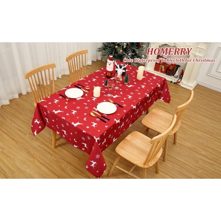 Table Cloths Rectangle Christmas Dexoration Table Cloth Xmas Table Cover Holiday Waterproof Spillproof Fabric Table Cover Red 52 x 70Inch
Table Cloths Rectangle Christmas Dexoration Table Cloth Xmas Table Cover Holiday Waterproof Spillproof Fabric Table Cover Red 52 x 70Inch