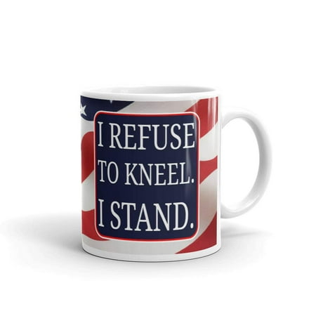 I Refuse To Kneel I Stand USA Flag Coffee Tea Ceramic Mug Office Work Cup Gift 15oz
I Refuse To Kneel I Stand USA Flag Coffee Tea Ceramic Mug Office Work Cup Gift 15oz