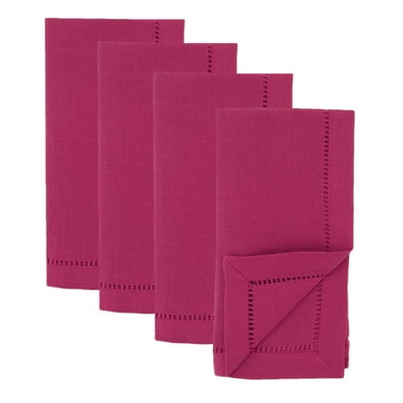 Fennco Styles Classic Hemstitch Design Table Linen Collection