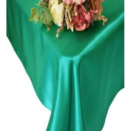 2PK 54x108 Rectangle Satin Table Overlay - Jade 50926 (1pc/pk)