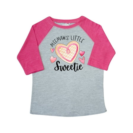 Inktastic Meemaw s Little Sweetie with Heart Cookie Gift Toddler Boy or Toddler Girl T-Shirt