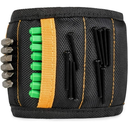Magnetic Wristband with 15 Strong Magnets for Holding Screws Nails Drill Bits - Best Tool Organizers and Gift for Men DIY Handyman Father/Dad Husband Boyfriend Women
Magnetic Wristband with 15 Strong Magnets for Holding Screws Nails Drill Bits - Best Tool Organizers and Gift for Men DIY Handyman Father/Dad Husband Boyfriend Women