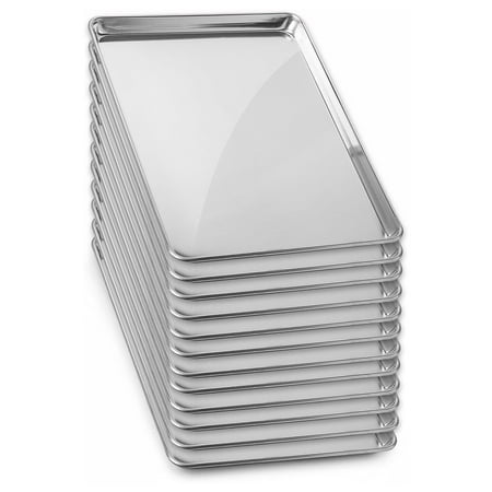 Lwory 18 x 26 Grade Aluminum Cookie Sheet Baking Tray Pan Full Sheet - 12 Pans
Lwory 18 x 26 Grade Aluminum Cookie Sheet Baking Tray Pan Full Sheet - 12 Pans