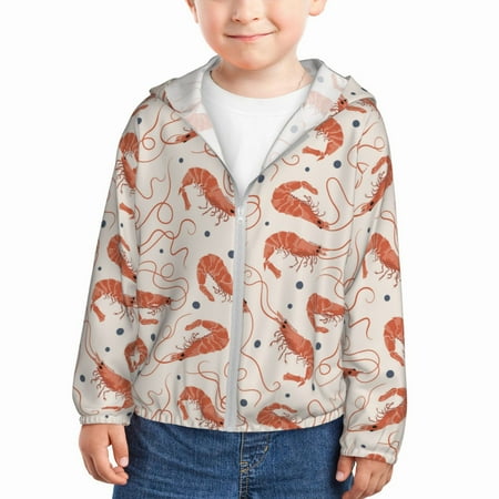 Sun Hoodie for Kids Shrimp No.9032 Long Sleeve Swim Fishing Shirts Sun Protection Zip Up Jacket Clothing Athletic Hoodie
Sun Hoodie for Kids Shrimp No.9032 Long Sleeve Swim Fishing Shirts Sun Protection Zip Up Jacket Clothing Athletic Hoodie