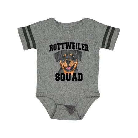 Inktastic Dog Rottweiler Squad Gift Baby Boy or Baby Girl Bodysuit