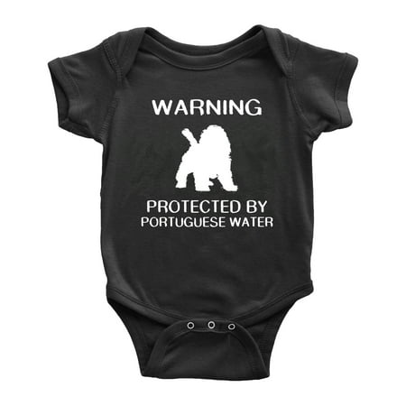 Warning: Protected by A Portuguese Water Dog Funny Baby Bodysuit Newborn Clothes (Black 12-18 Months)
Warning: Protected by A Portuguese Water Dog Funny Baby Bodysuit Newborn Clothes (Black 12-18 Months)