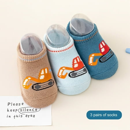 Quealent Children Non Slip Floor Socks Baby Cartoon Cotton Socks Boy Car Socks Socks(3pcs) Infant Needs B 0-1 Years Infant
Quealent Children Non Slip Floor Socks Baby Cartoon Cotton Socks Boy Car Socks Socks(3pcs) Infant Needs B 0-1 Years Infant