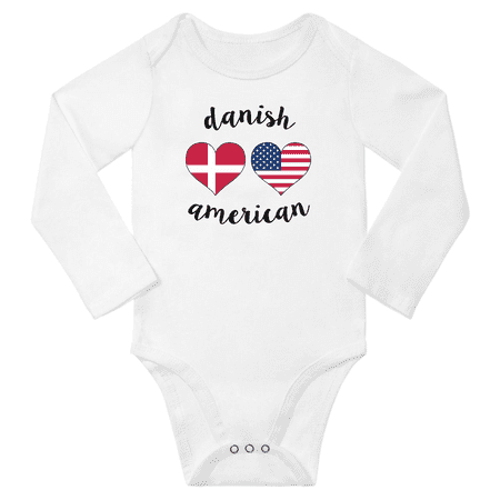 Danish and American Love Heart Baby Long Slevve Bodysuits Unisex Gifts (White 3-6 Months)
Danish and American Love Heart Baby Long Slevve Bodysuits Unisex Gifts (White 3-6 Months)